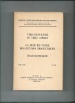 Cahiers De L'Association Internationale Des Etudes Francaises - Vers réguliers et vers libres ; La mise en scène des oeuvres dramatiques ; Chateaubriand