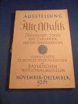 Bayerischen Nationalmuseum - Ausstellung Alte Musik.  Instrumenten, Noten und Dokumente aus drei Jahrhunderten veranstaltet durch die Stadt München