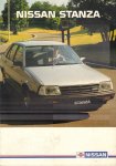 Nissan - Folder / Brochure Nissan Stanza, geniete softcover, goede staat