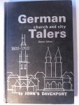 Davenport, John S. - German Church and City Talers  1600-1700