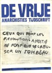  - De vrije. Anarchisties Tijdschrift. nr 5. 31 mei  1969.