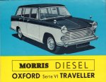 Morris - Morris Diesel Oxford Serie VI Traveller, uitvouwbare folder, tekst in het Nederlands, zeer goede staat