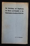 BESEMER, A.F.H. - DIE VERBREITUNG UND REGULIERUNG DER DIPRION PINI-KALAMITÄT IN DEN NIEDERLANDEN IN DEN JAHREN 1938-1941