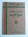 Coert, Dr.J.H. - Addition to the Keloet-Guide, Fourth Pacific Science Congres, Java 1929