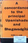 Jacob, Colonel G.A. - A concordance to the principal Upanishads and Bhagavadgita