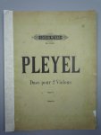 Pleyel, l - Six petits duos  2 violons, op.8,