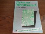 Boeke, Henk - Werken met wordperfect. Versie 4.2.