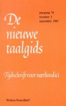 Sötemann, A.L. e.a. (redactie) - De nieuwe taalgids, jaargang 76, nummer 5, september 1983