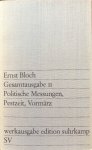 Bloch, Ernst - Politische Messungen, Pestzeit, Vormärz (Gesamtausgabe 11)