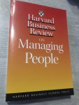  - Harvard Business Review on Managing People