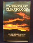 Henderson-Sellers, Ann and Peter J. Robinson - Contemporary Climatology