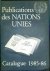  - Publications des Nations Unies. Catalogue 1985-86