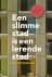 SCHOUW, Gerard - EEN SLIMME STAD IS EEN LERENDE STAD,praktijkboek kennismanagement voor steden