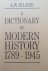 Palmer, A.W. - A Dictionary of Modern History 1789-1945