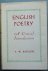 English poetry / A critical...