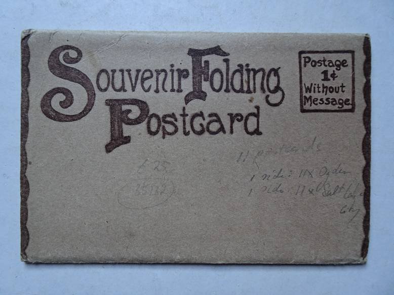 N.n.. - Souvenir Folding Postcard. Ogden & Salt Lake City, Utah.