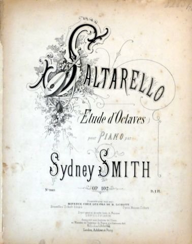 Smith, Sydney: - [Op. 102] Saltarello. Etude d`octaves pour piano. Op. 102