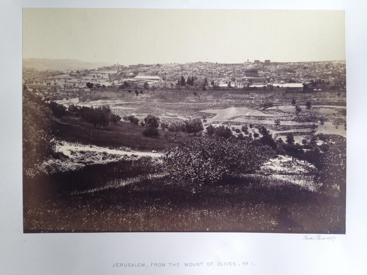 Frith, Francis - Jerusalem, From the Mount of Olives, no 1, Series Egypt and Palestine
