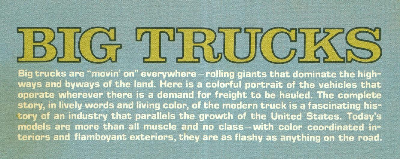 Editors of Consumer Guide - Big Trucks