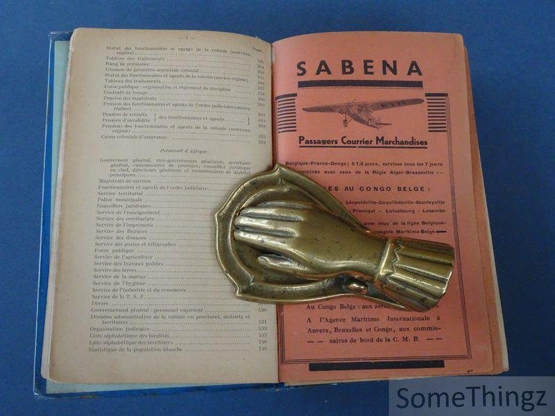 N/A. - Ministère des colonies  / [ministère du Congo belge et du Ruanda-Urundi] - Ministère des colonies. Annuaire officiel 1935. [Congo-Belge et Ruanda-Urundi]