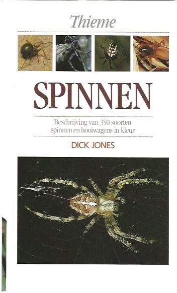 Jones, Dick - Spinnen, beschrijving van 350 soorten spinnen en hooiwagens in kleur