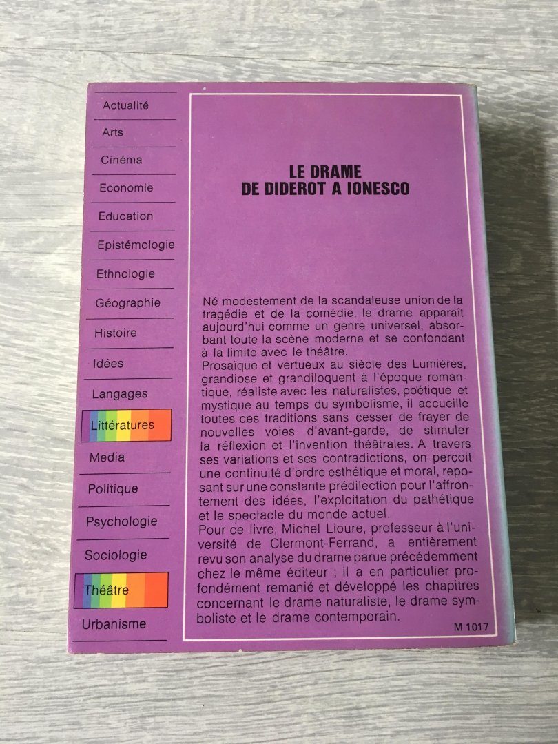 Michel Lioure - Le drame de diderot A ionesco