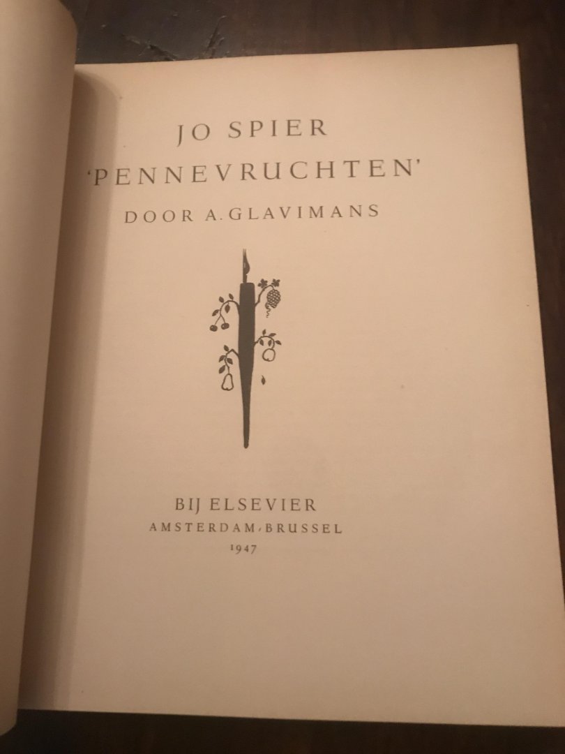 Glavimans, A. - Jo Spiel - Pennevruchten