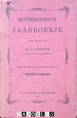 E. Wiersum - Rotterdamsch Jaarboekje Negende jaargang, 1911