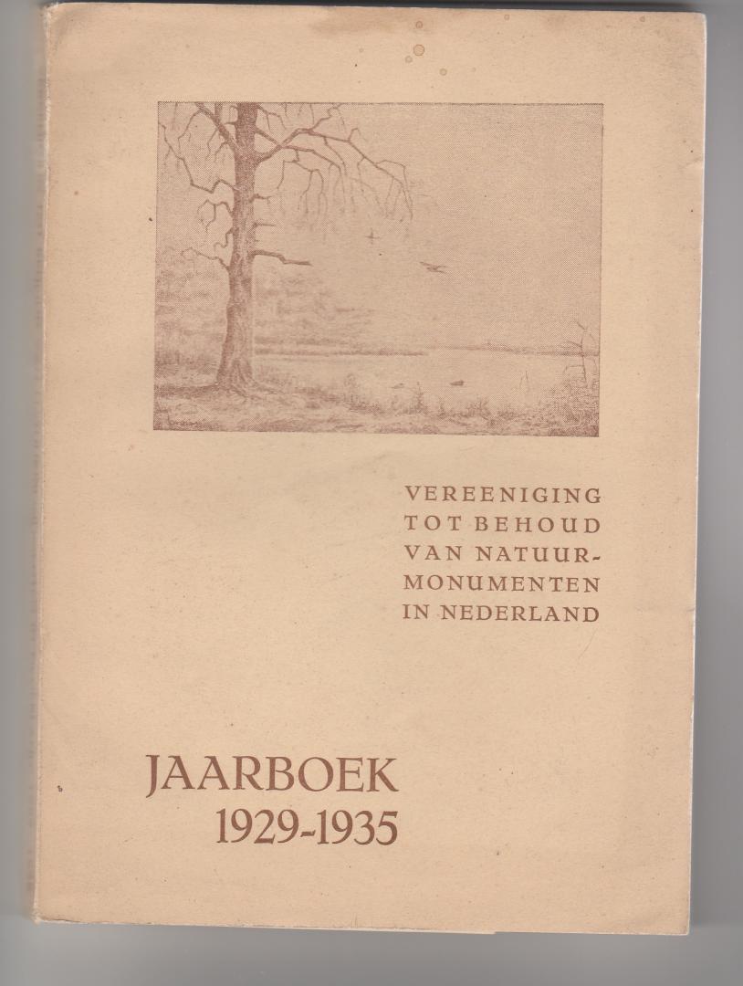  - Jaarboek 1929 - 1935 Vereeniging tot behoud van natuurmonumenten in Nederland