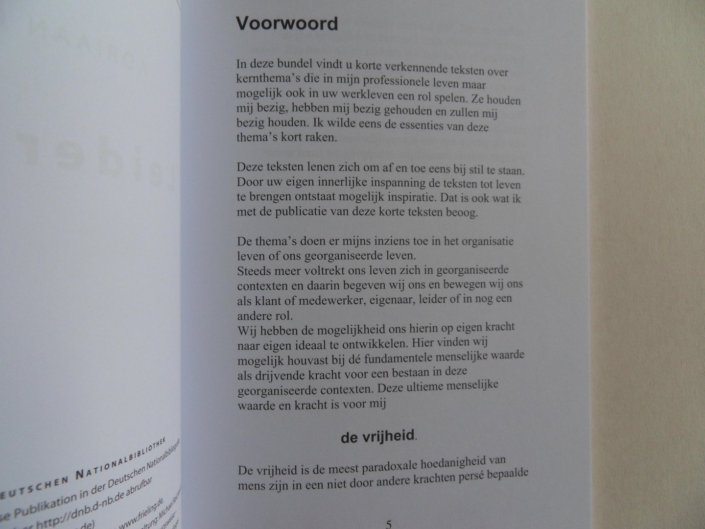 Bekman, Adriaan. - Leiderschap.