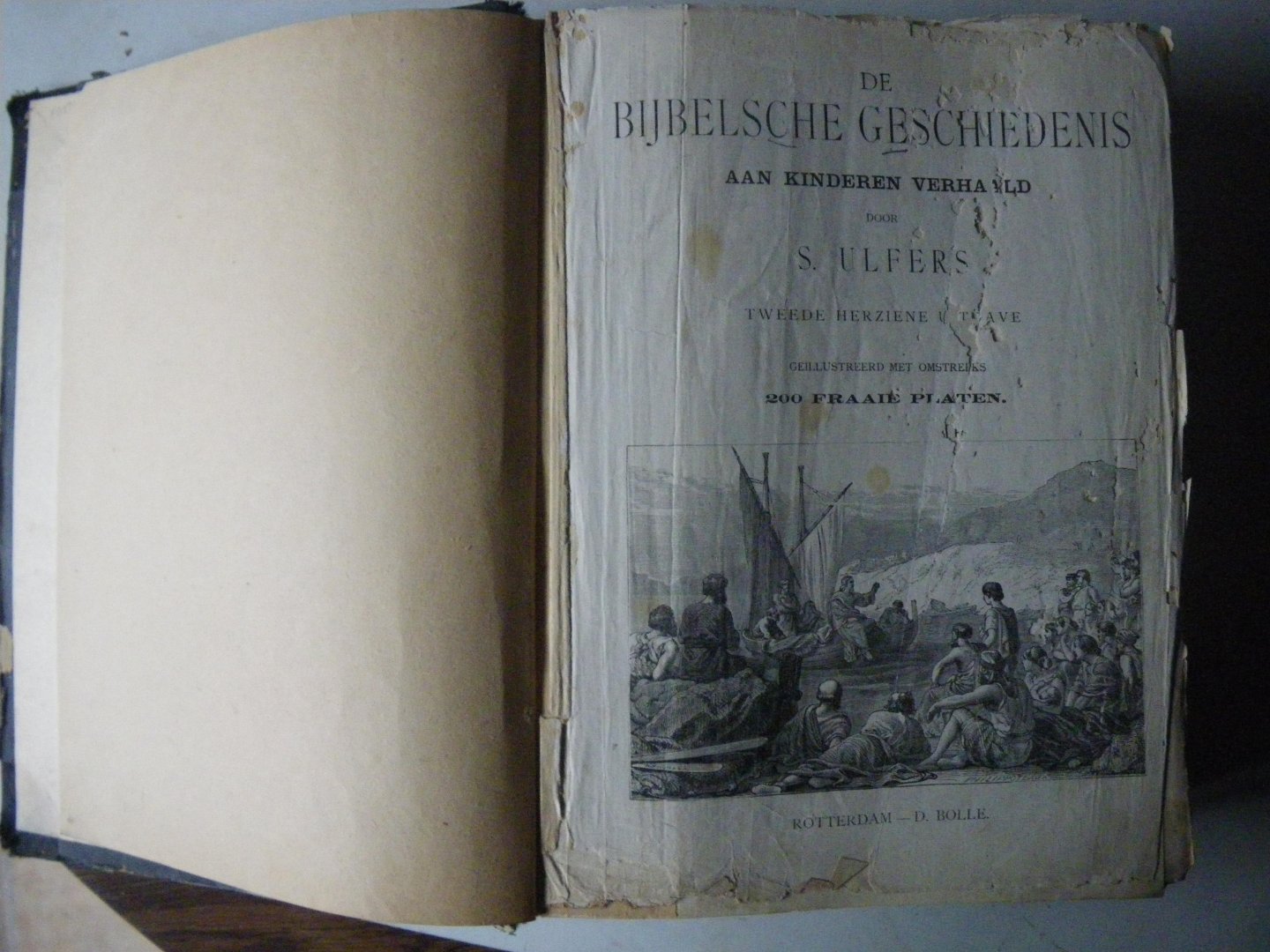 ULFERS, S. - De Bijbelsche Geschiedenis aan kinderen verhaald. Tweede herziene uitgave. Geïllustreerd met omstreeks 200 fraaie platen.