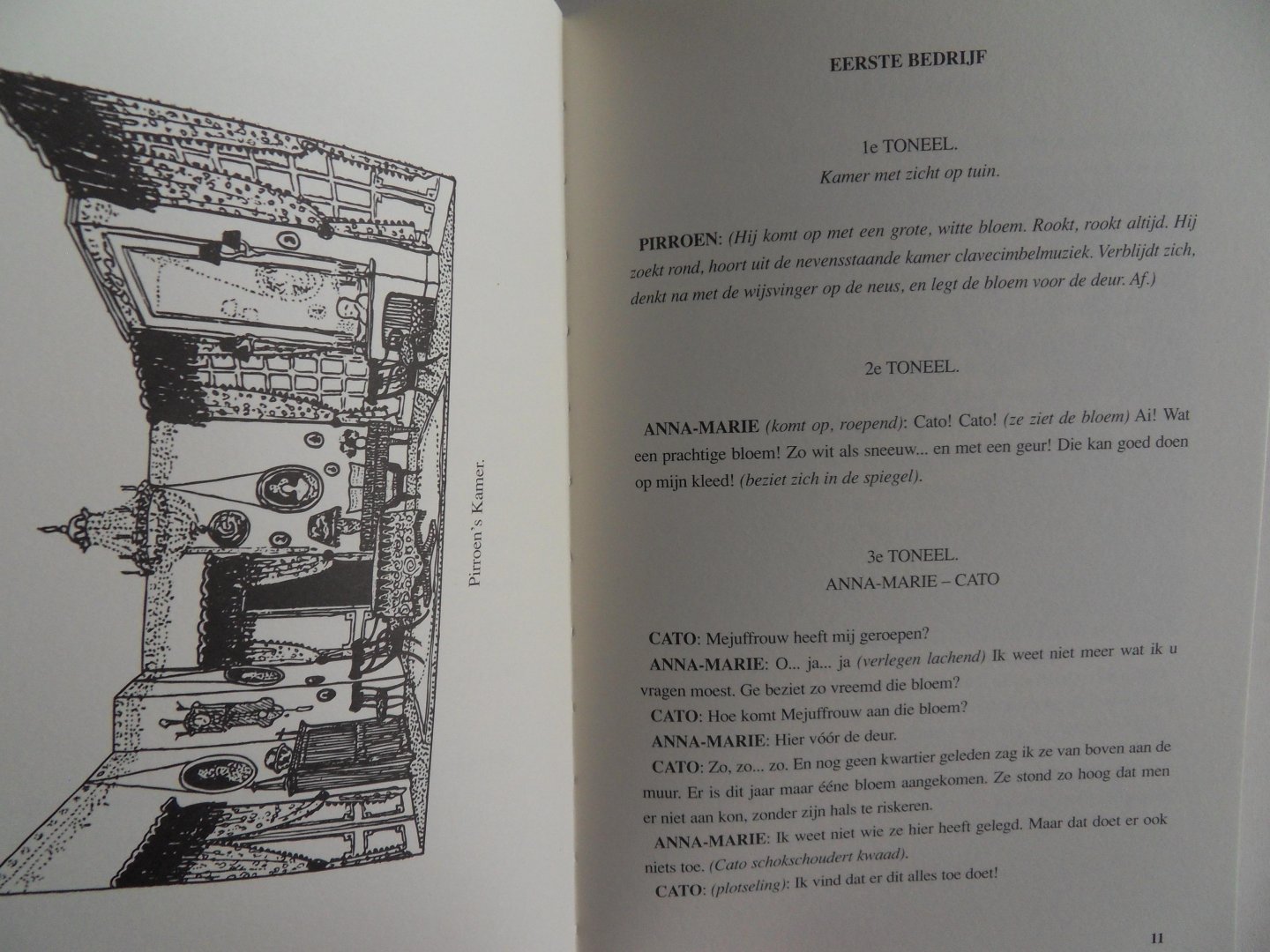 Timmermans, Felix; Veterman, Eduard. [ GESIGNEERD door Gommaar Timmermans en Wim de Cock ]. - Mijnheer Pirroen. - Schouwburgspel. [ Genummerd exemplaar 38 / 100 = van de Arabisch genummerde exemplaren ].