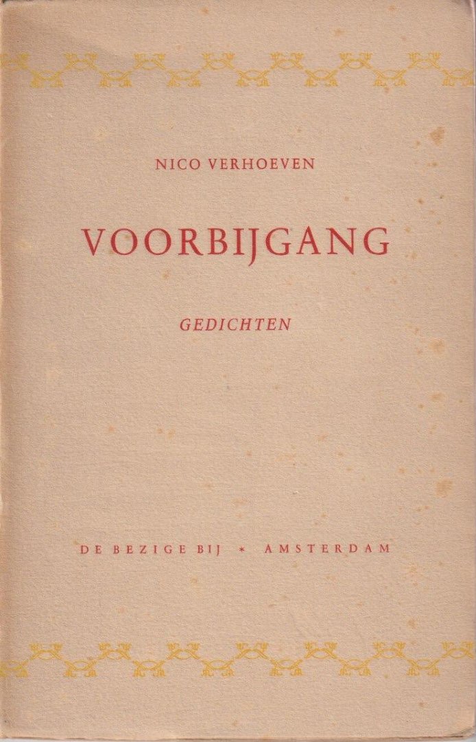 Verhoeven, Nico - Voorbijgang. Gedichten