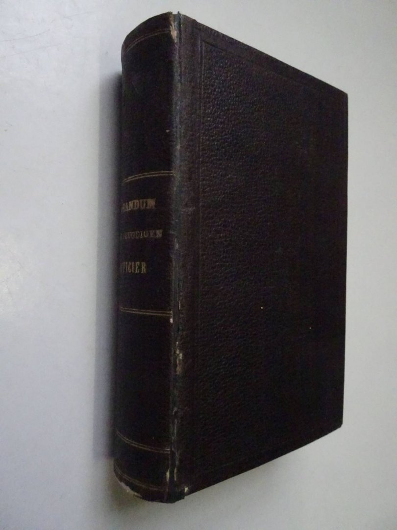 Rees, P.A. van & P.M. Brutel de la Rivière. - Memorandum voor den jeugdigen zeeofficier.