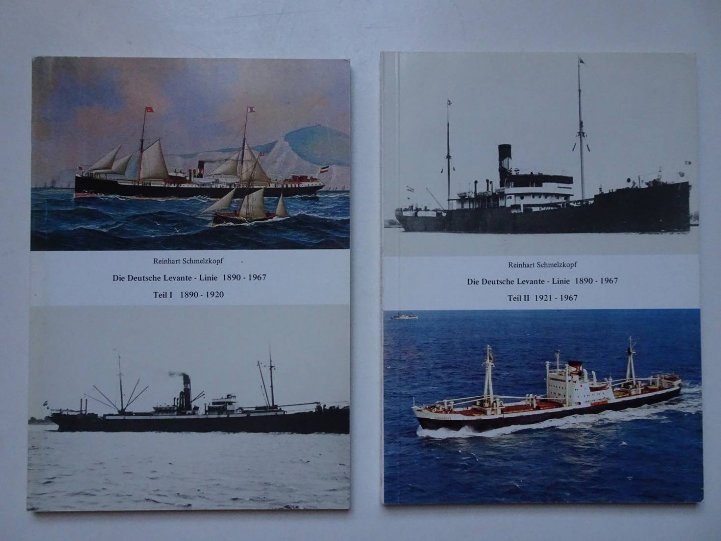 Schmelzkopf, Reinhart. - Die Deutsche Levante-Linie 1890-1967. Teil I: 1890-1920 & Teil II: 1921-1967. 2 vols.