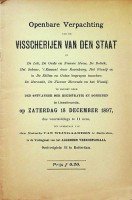 Domeinen - Openbare-verpachting van de Visscherijen van den Staat 1897