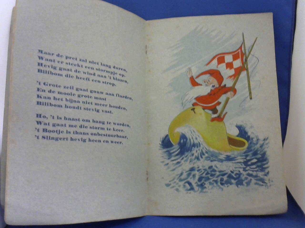 Mensink Guus tekst / Joustra L. teekeningen - Bilibom's zeiltocht. Een kabouter avontuur. op rijm