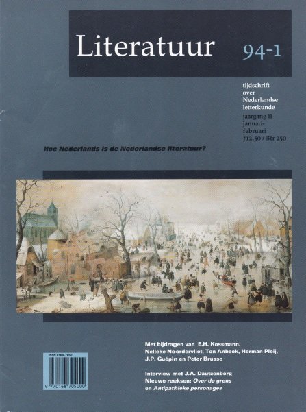 Pleij, H. e.a. (red.) - Literatuur, 1994-1, jaargang 11, januari-februari, thema: Hoe Nederlands is de Nederlandse literatuur?
