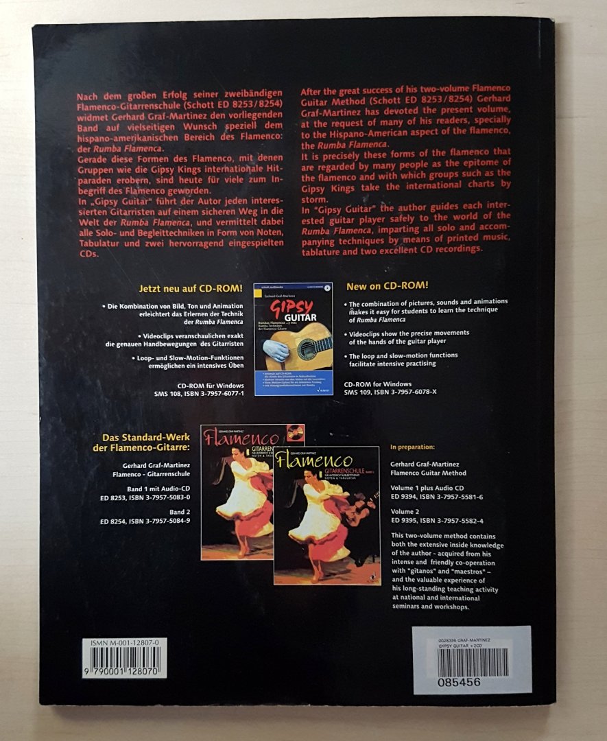 Graf-Martinez, Gerhard - Gipsy Guitar - Rumbas, Flamencas... y mas - Rumba-Styles of the Flamenco Guitar - Rumba-Techniken der Flamenco-Gitarre - Plus 2 CD's