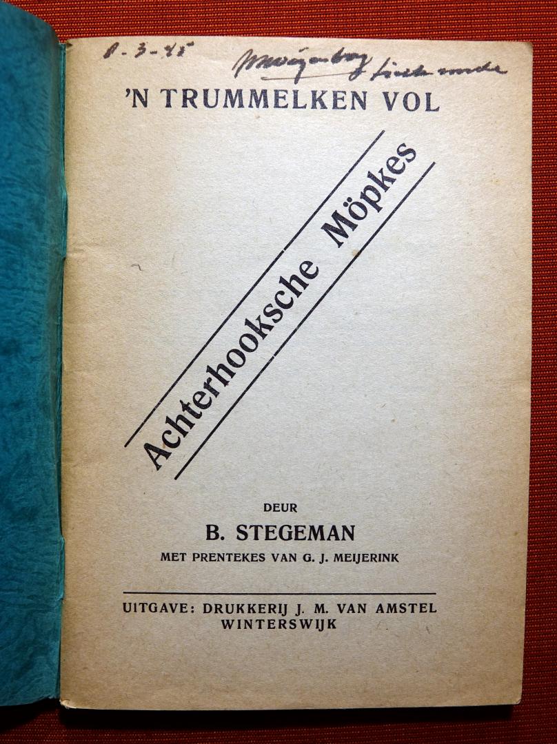 Stegeman, B. - 'n Trummelken vol Achterhooksche Möpkes
