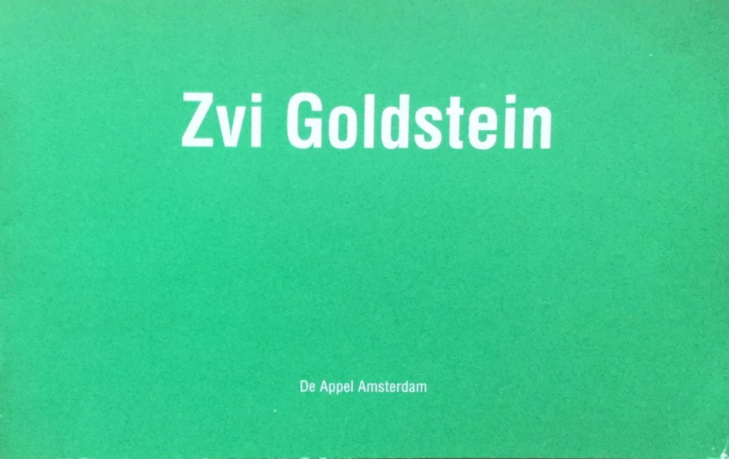 Goldstein, Zvi ; Irma Boom (design) - Zvi Goldstein