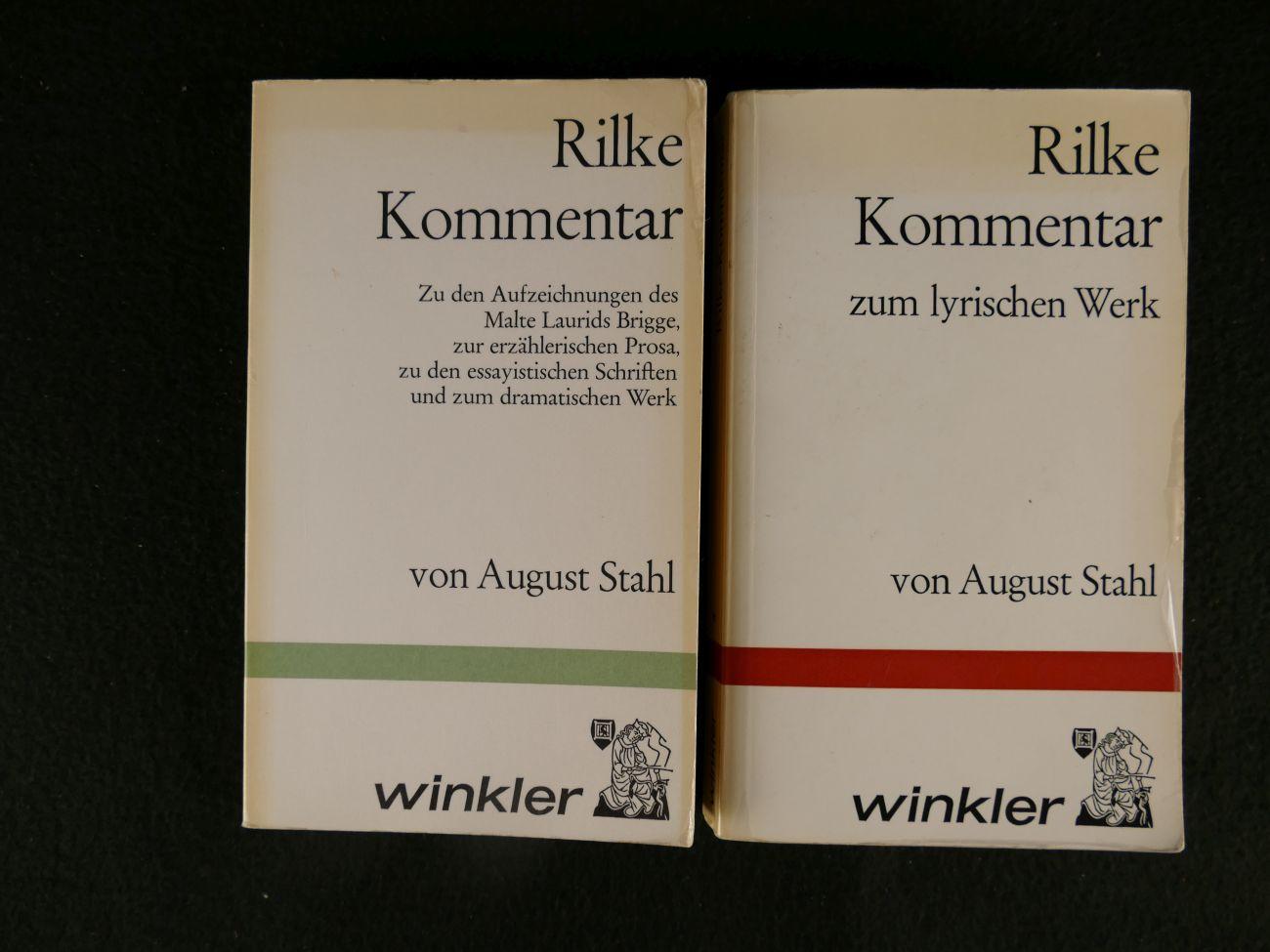 Stahl, August - Rilke Kommentar Band 1+2. ( 3 foto's)