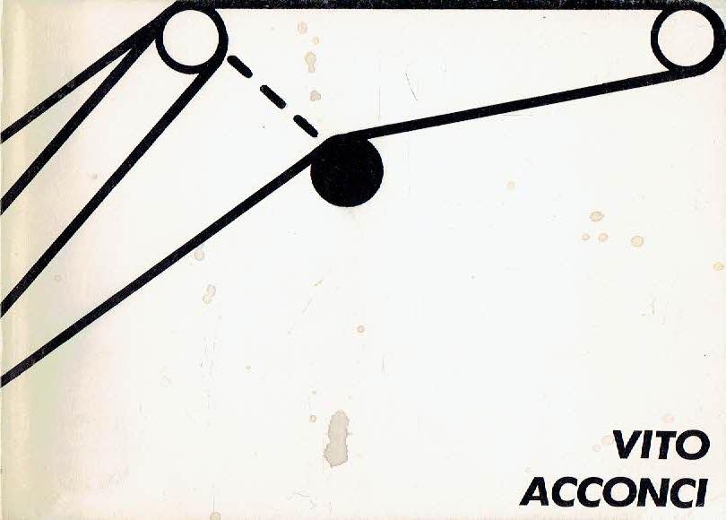 ACCONCI, Vito - Marja BLOEM & Dorine MIGNOT - Vito Acconci - Catalogue of Headlines & Image. [+ Loose inserted Dutch translation].