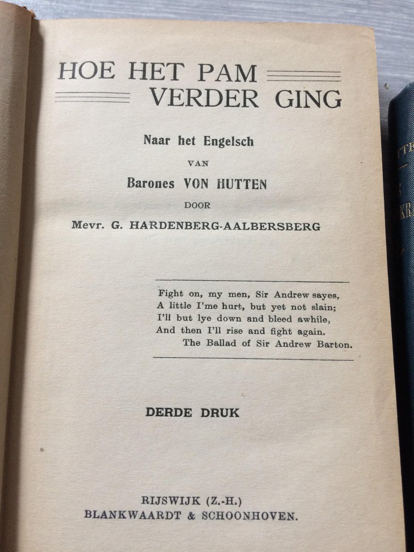 Barones von Hutten - De Stralenkrans,Hoe het Pam verder ging