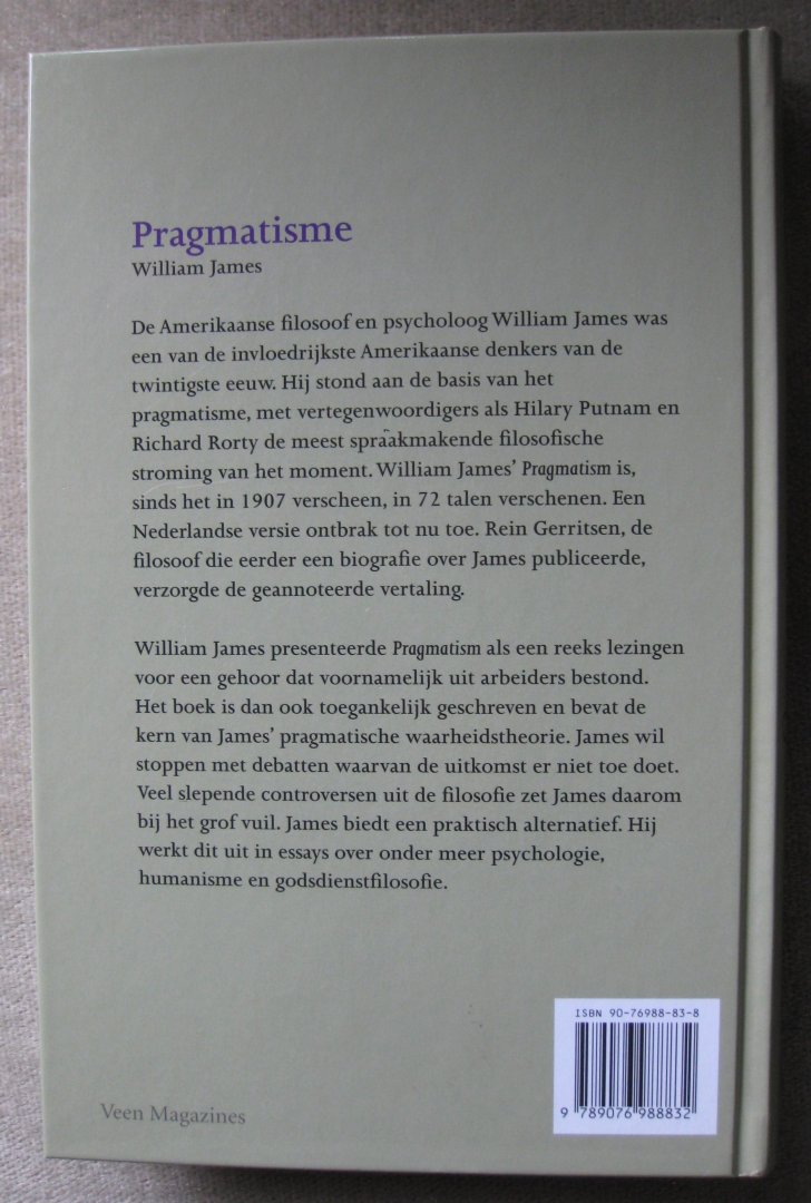James, W.  -  James, William - Pragmatisme  -  Een nieuwe naam voor enkele oude denkwijzen