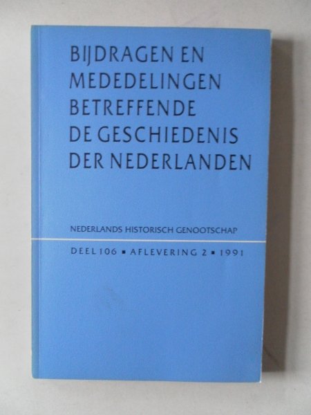 Blockmans, W.; Caenegem, R. van e.a. - Bijdragen en mededelingen betreffende de geschiedenis der Nederlanden 106e jaargang nr.1