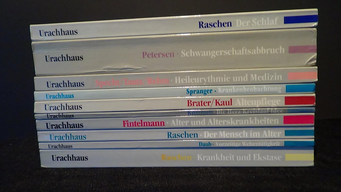 Raschen, Kl. & Kniebe, G. & Fintelmann, V. u.a., - Urachhaus medizinischer Reihe. 10 Titel von verschiedene Autoren.