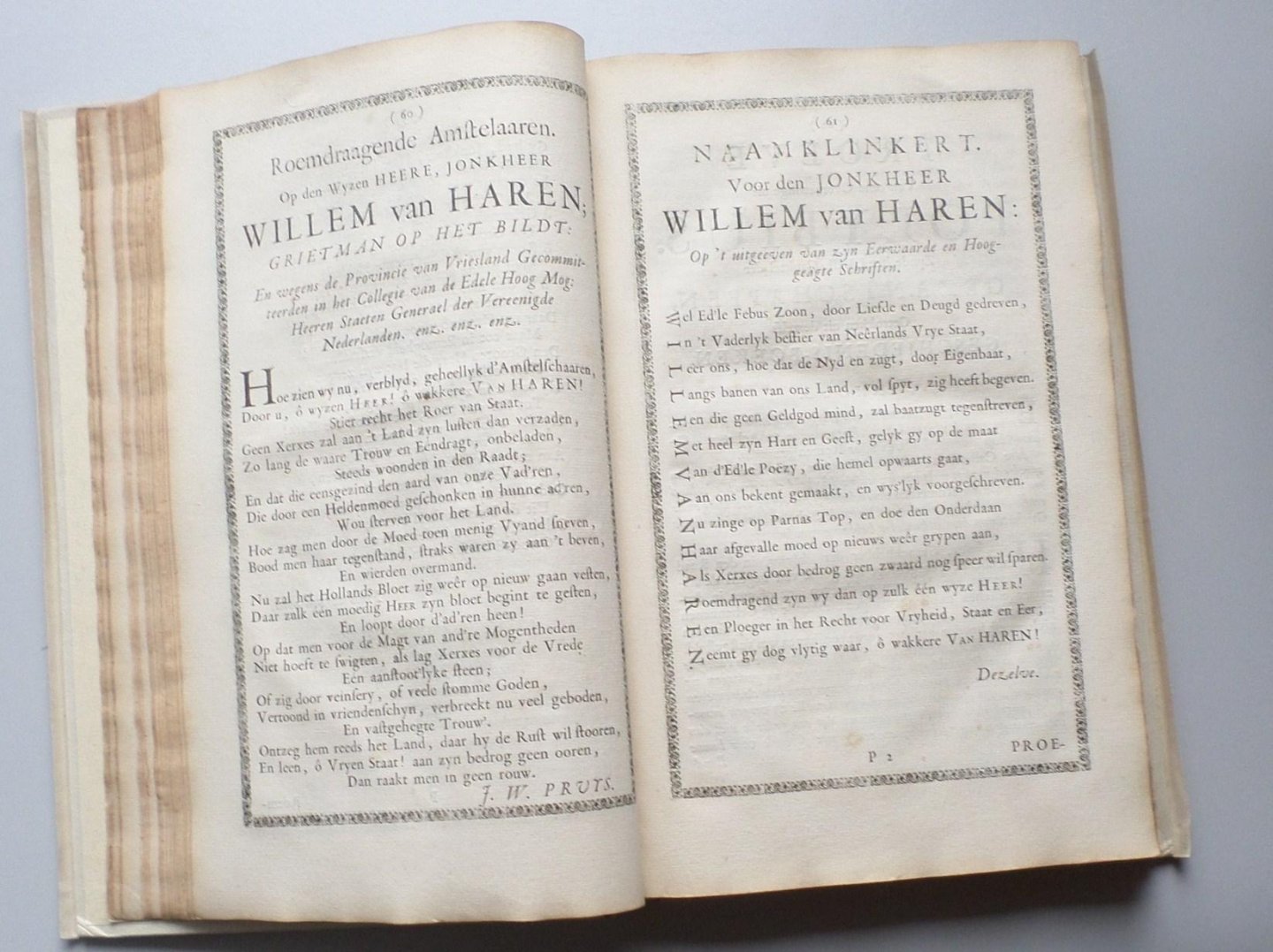 Willem van Haren en diverse andere auteurs - Verzameling van Gedichten, van, voor en tegen Jr. Willem van Haren grietman op Het Bildt (...)