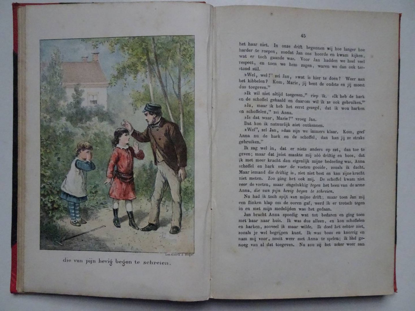 N.n.. - De nieuwe Kinderbibliotheek. Jaargang 1885. Eerste en tweede deel in 1 band.