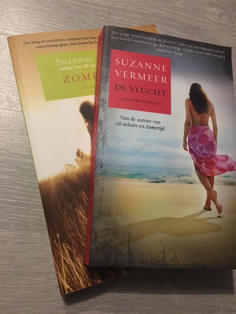 Suzanne Vermeer - Twee boeken van Suzanne Vermeer; De Vlucht en Zomertijd